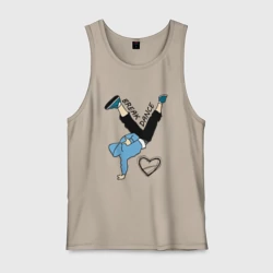 Мужская майка хлопок Я люблю Брейк-данс