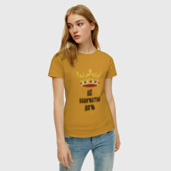 Женская футболка хлопок Ее величество - дочь - фото 2