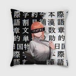 Подушка 3D Макима Chainsaw Man Иероглифы