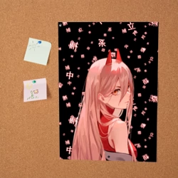 Постер Power Chainsaw Man иероглифы - фото 2