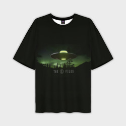 Мужская футболка oversize 3D Секретные материалы и НЛО