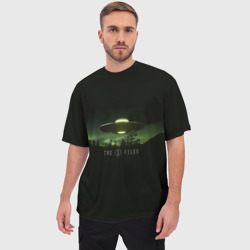Мужская футболка oversize 3D Секретные материалы и НЛО - фото 2