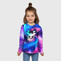 Детский лонгслив 3D Free Fire неоновый космос - фото 2