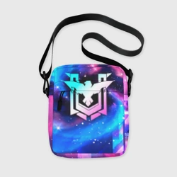 Сумка через плечо 3D Free Fire неоновый космос