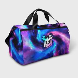 Сумка спортивная 3D Free Fire неоновый космос