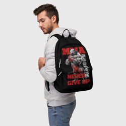 Рюкзак 3D MMA "never give Up" BK - фото 2