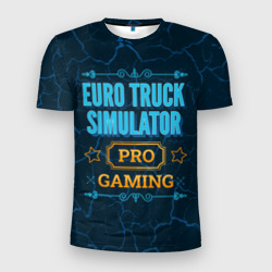 Мужская футболка 3D Slim Игра Euro Truck Simulator: pro gaming