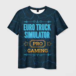 Мужская футболка 3D Игра Euro Truck Simulator: pro gaming