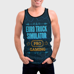 Мужская майка 3D Игра Euro Truck Simulator: pro gaming - фото 2