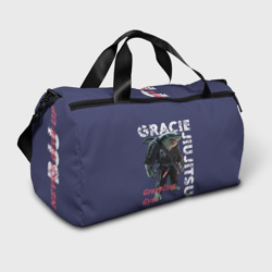 Сумка спортивная 3D Gracie BJJ blue