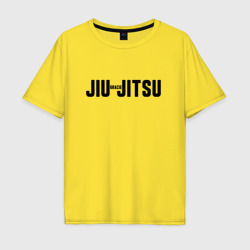 Мужская футболка хлопок Oversize Jiu-Jitsu Shark