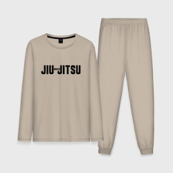 Мужская пижама с лонгсливом хлопок Jiu-Jitsu Shark
