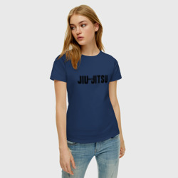 Женская футболка хлопок Jiu-Jitsu Shark - фото 2