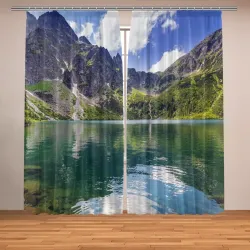 Фотошторы Прозрачное горное озеро