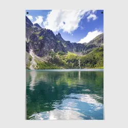 Постер Прозрачное горное озеро