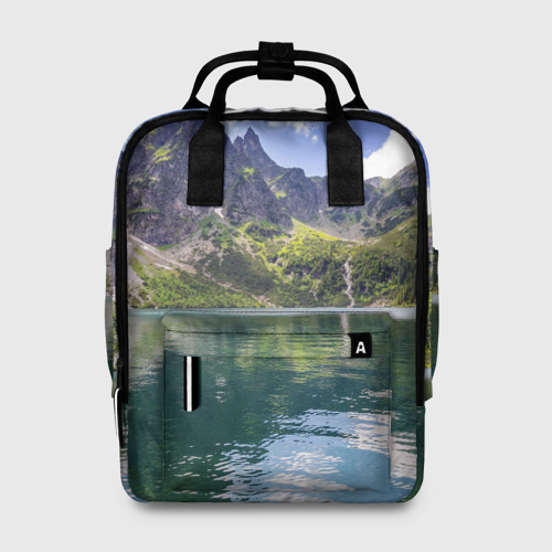 Женский рюкзак 3D Прозрачное горное озеро