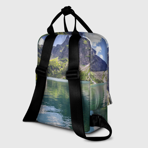 Женский рюкзак 3D Прозрачное горное озеро - фото 5
