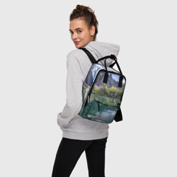 Женский рюкзак 3D Прозрачное горное озеро - фото 2