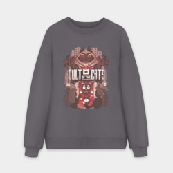 Мужской свитшот oversize без начеса хлопок Cult Of The Cats