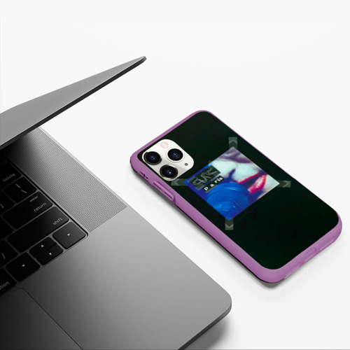 Чехол для iPhone 11 Pro матовый Paris - The Cure, цвет фиолетовый - фото 5