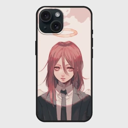 Чехол силиконовый для Apple iPhone 15 матовый Девушка ангел Макима