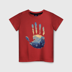 Детская футболка хлопок Отпечаток ладони Кратоса