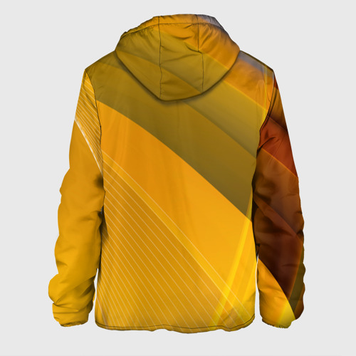 Мужская куртка 3D с принтом Lamborghini - абстракция, вид сзади #1