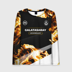 Женский лонгслив 3D Galatasaray legendary sport fire