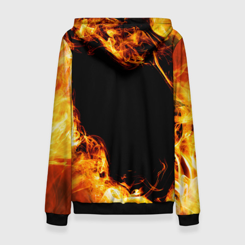 Женская толстовка 3D Nickelback и пылающий огонь, цвет 3D печать - фото 2