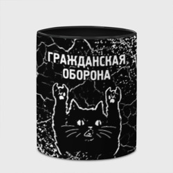 Кружка с полной запечаткой Группа Гражданская Оборона и рок кот - фото 2