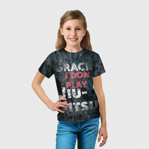 Детская футболка 3D Gracie JJ "You Can't Teach Heart", цвет 3D печать - фото 5