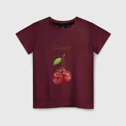 Cherry вишня – Детская футболка хлопок с принтом купить со скидкой в -20%