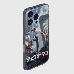 Чехол для iPhone 16 Pro силиконовый с защитой камеры Дэндзи на развалинах - фото 2