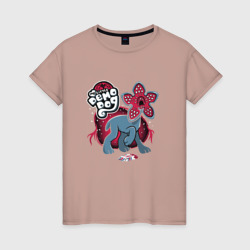 Little demodog – Женская футболка хлопок с принтом купить со скидкой в -20%