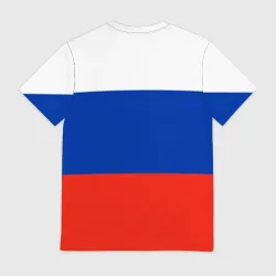 Мужская футболка 3D Герб России на фоне флага - фото 2