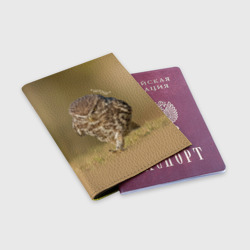 Обложка для паспорта матовая кожа Штош - мем - совёнок - фото 2