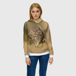 Женская толстовка 3D Штош - мем - совёнок - фото 2