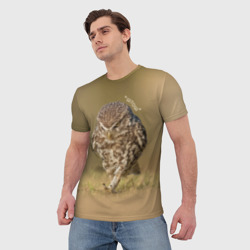 Мужская футболка 3D Штош - мем - совёнок - фото 2