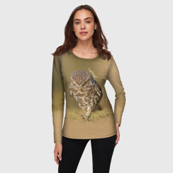 Женский лонгслив 3D Штош - мем - совёнок - фото 2
