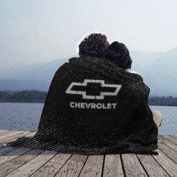 Плед 3D Chevrolet с потертостями на темном фоне - фото 2