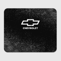 Прямоугольный коврик для мышки Chevrolet с потертостями на темном фоне