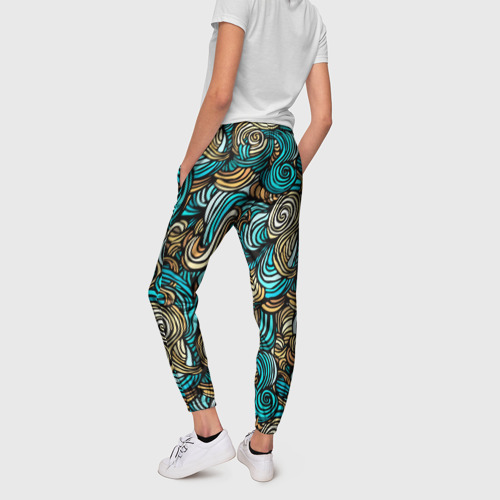 Женские брюки 3D Паттерн, витраж, цвет 3D печать - фото 4