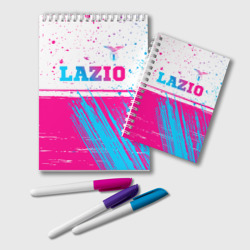 Блокнот Lazio neon gradient style: символ сверху