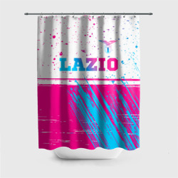 Штора 3D для ванной Lazio neon gradient style: символ сверху