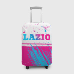 Чехол для чемодана 3D Lazio neon gradient style: символ сверху