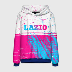 Мужская толстовка 3D Lazio neon gradient style: символ сверху