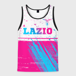 Мужская майка 3D Lazio neon gradient style: символ сверху