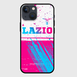 Чехол для iPhone 13 mini Lazio neon gradient style: символ сверху