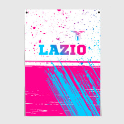 Постер Lazio neon gradient style: символ сверху
