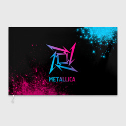 Флаг 3D Metallica - neon gradient